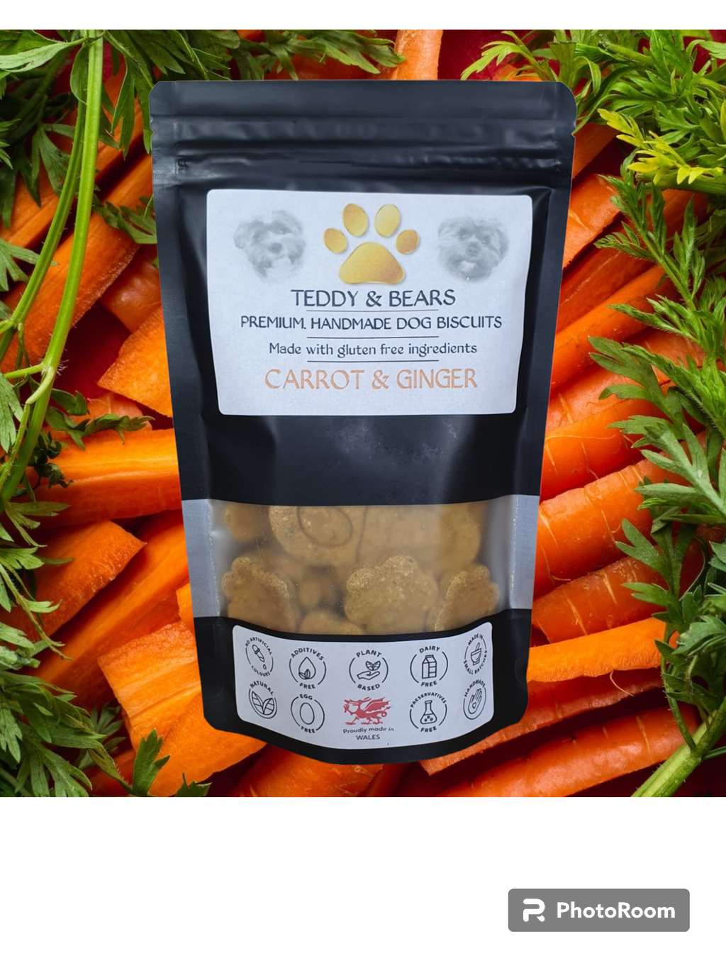 Made with gluten free ingredients, meat free, milk free and no artificial additives or preservatives, your dog will love these treats, naturally.