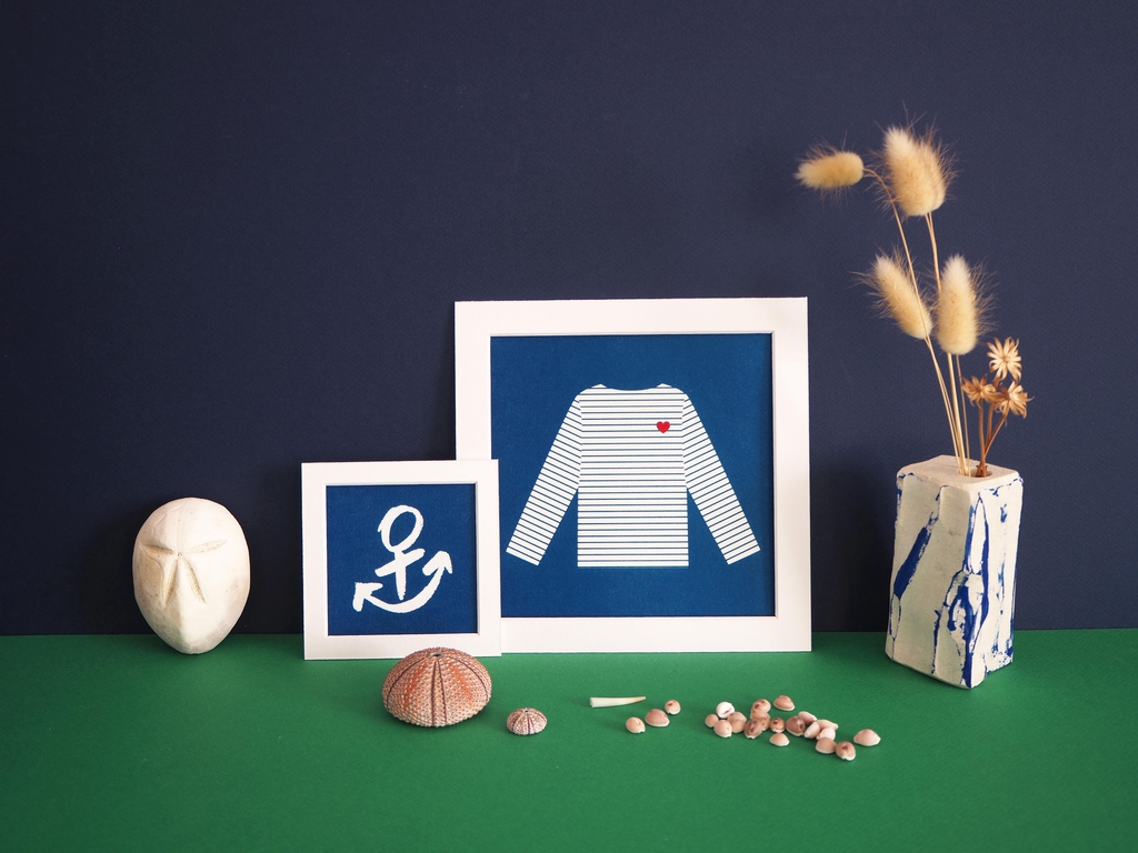 Cyanotype inspirés de la mer