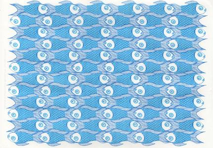 paper in fish pattern by Nant Designs