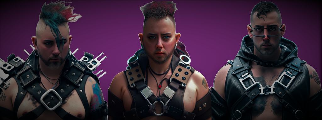 Custom harnesses and leather puppy gear