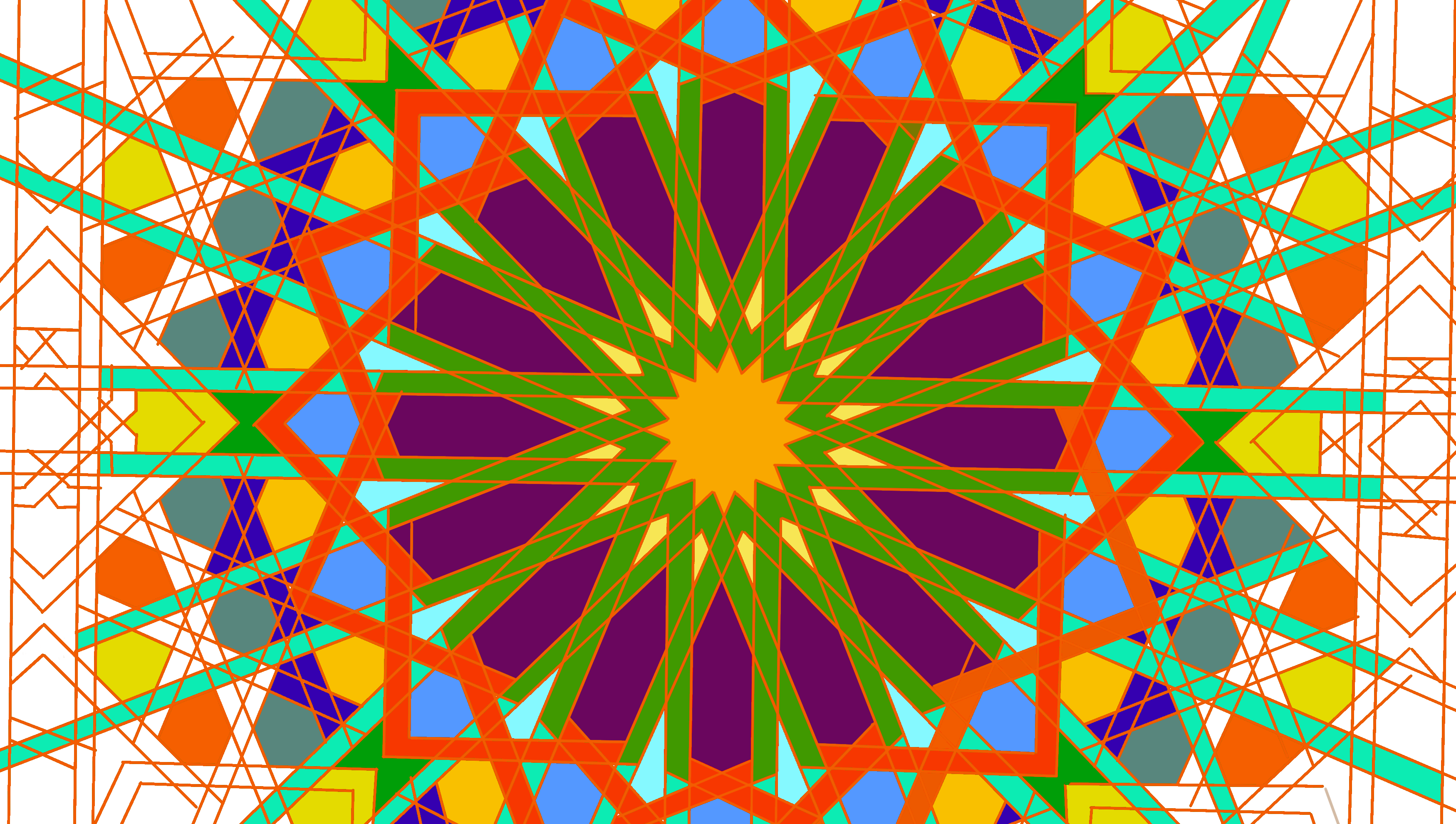 Alhambra geometry tile