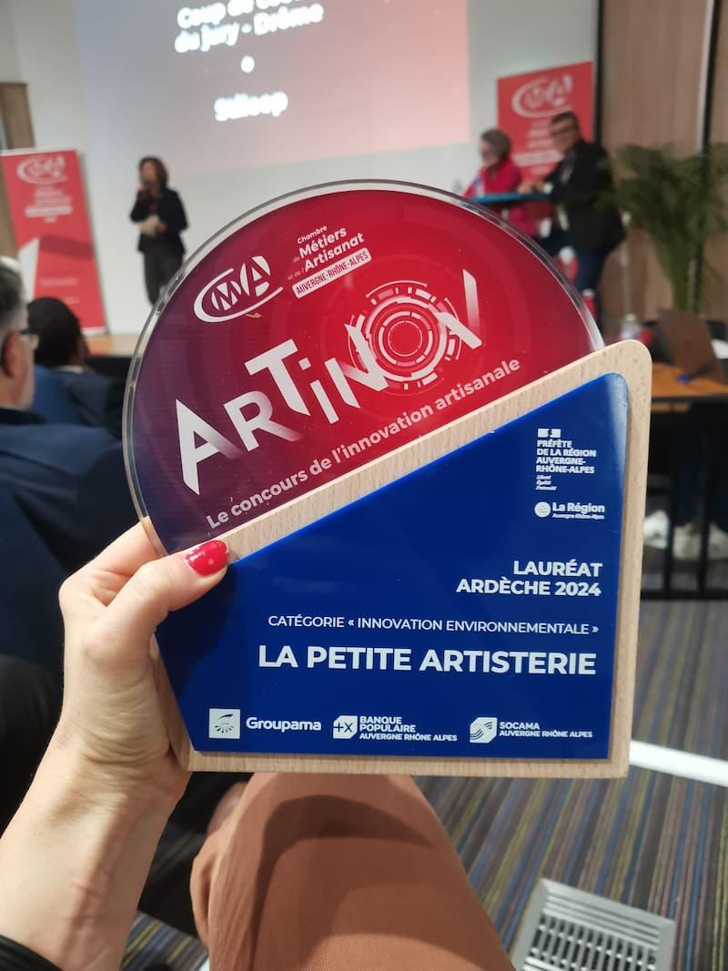 récompensé au concours artinov comme innovation artisanale catégorie environnementale