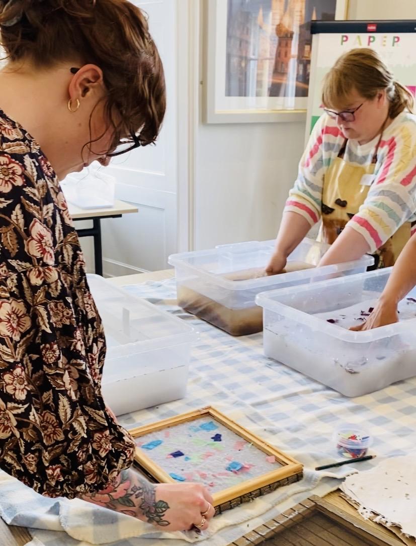 Papermaking workshop at Lincoln Cathedral