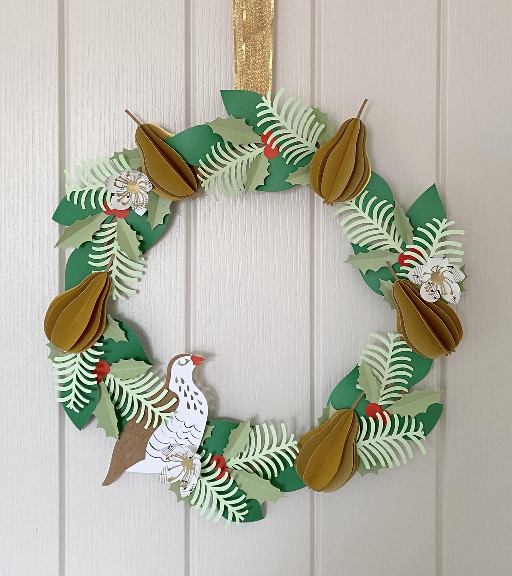 Partridge in a pear tree papercraft wreath workshop for adults - Saturday 29 November 2025