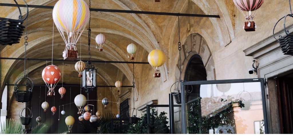 Palfond de montgolfières