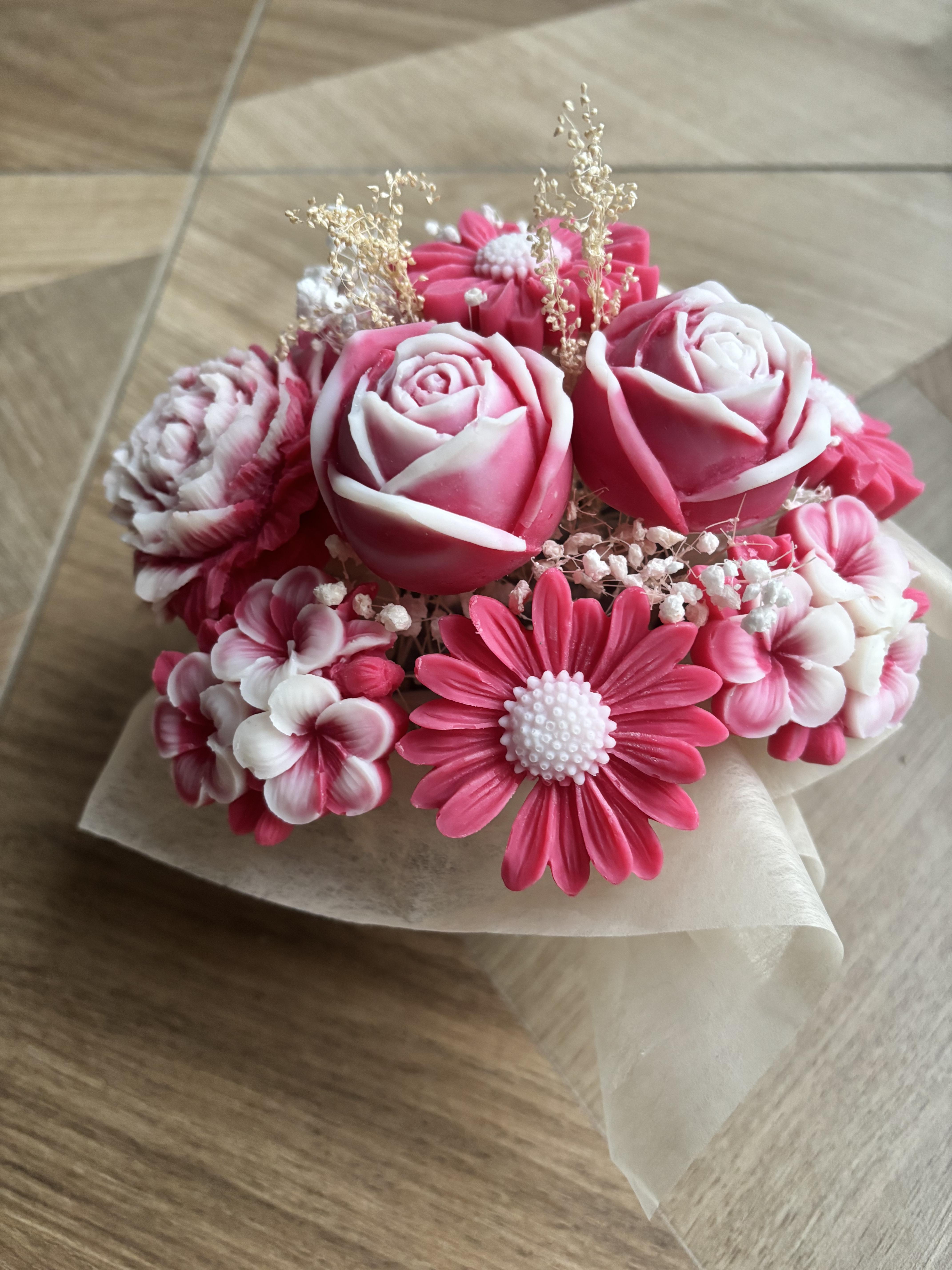 bouquet parfumé, parfum de Grasse et cire de colza