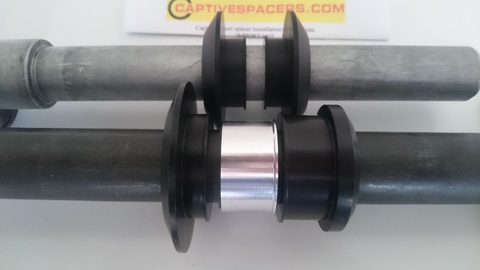 Captive race wheel spacers for Sports production motorcycles
