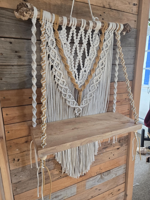 Macramé et Bois Flotté