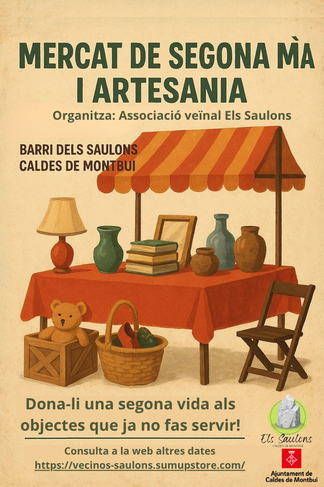 Mercat de Segona Mà i Artesania a Caldes de Montbui