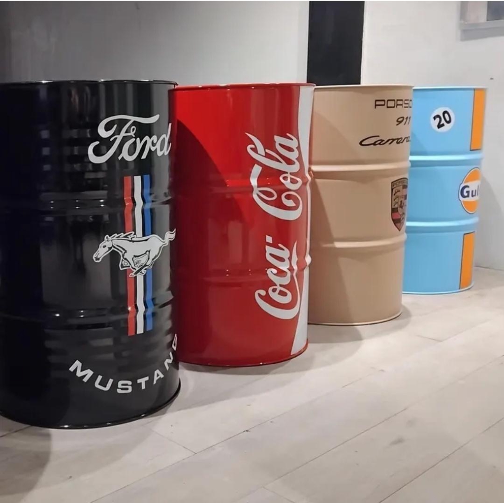Meubles et objets déco réalisés en baril d'huile recyclé ♻️ 