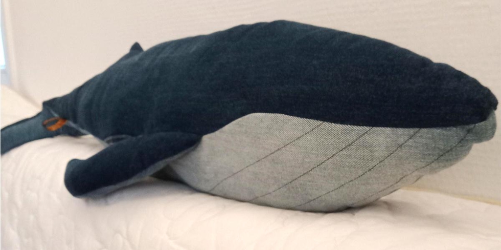Les baleines en jeans recyclés 