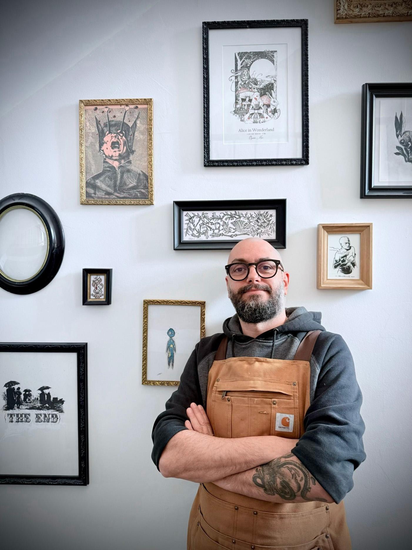 Artisan d'art encadreur à Artas dans le Nord Isère