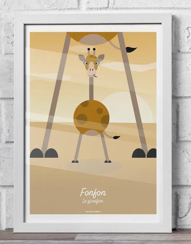 Affiches décoration chambre enfant thème animaux