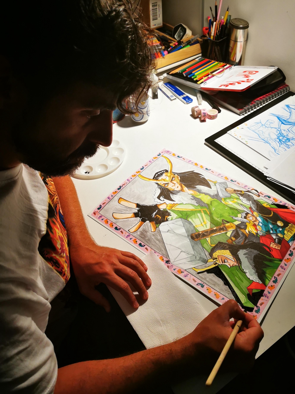 Ilustraciones Cartoon del mundo del Comic y Anime 