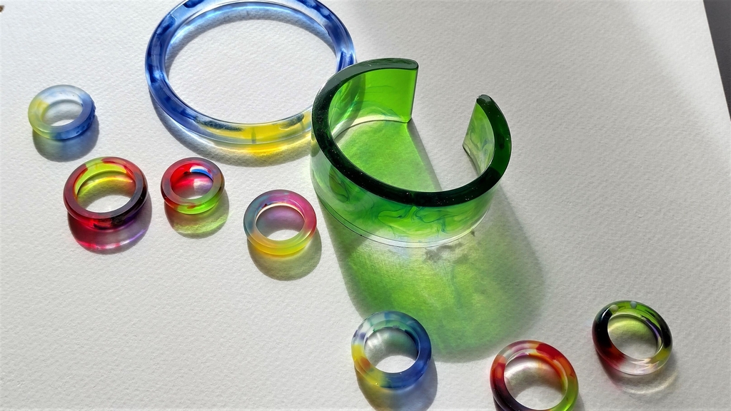 Mixed bangles and rings