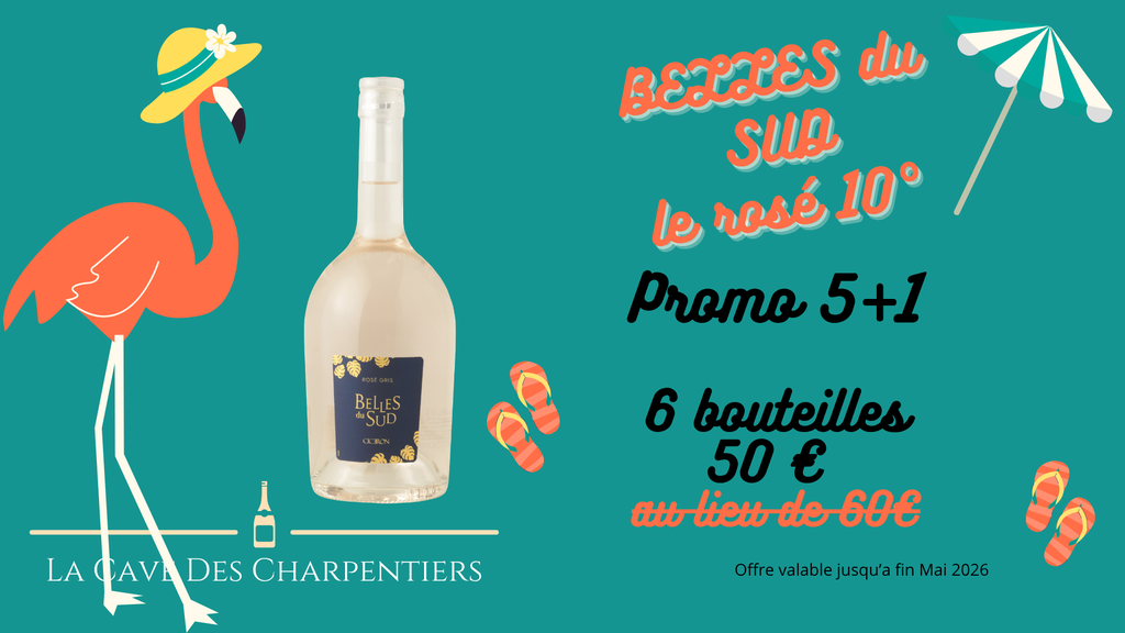 Rosé BELLES du SUD pour l'apéro tout en légèreté ( seulement 10°)