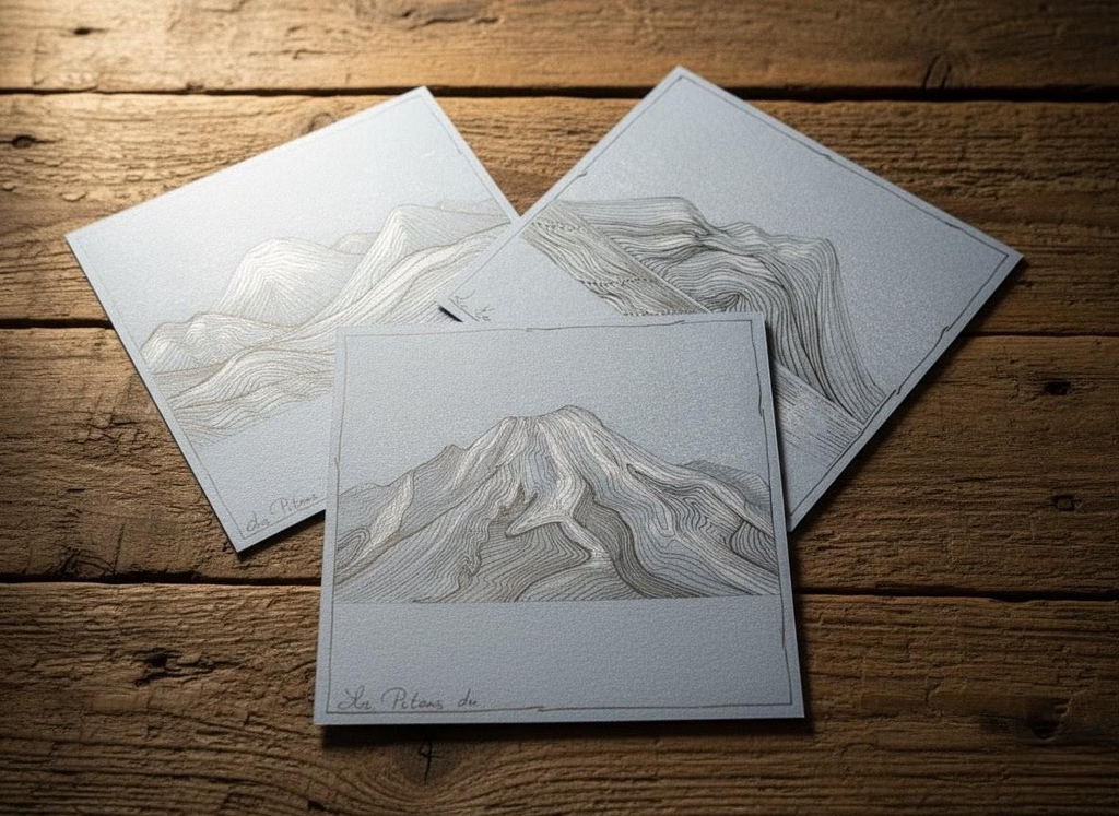 Dessins originaux de paysages et nature de Martinique à réalisés par Intercalée 