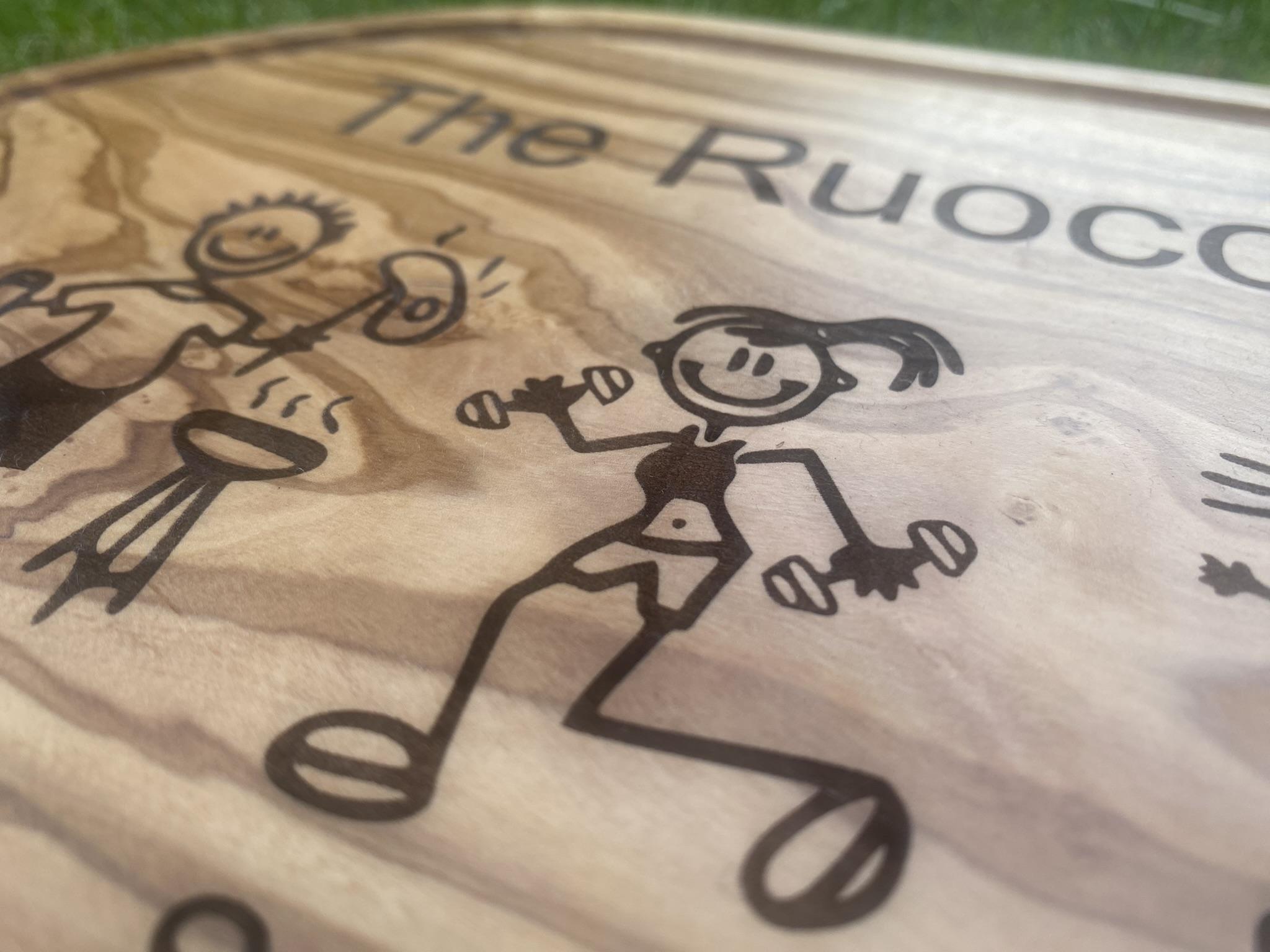 Personalised olive wood gifts and kitchenware