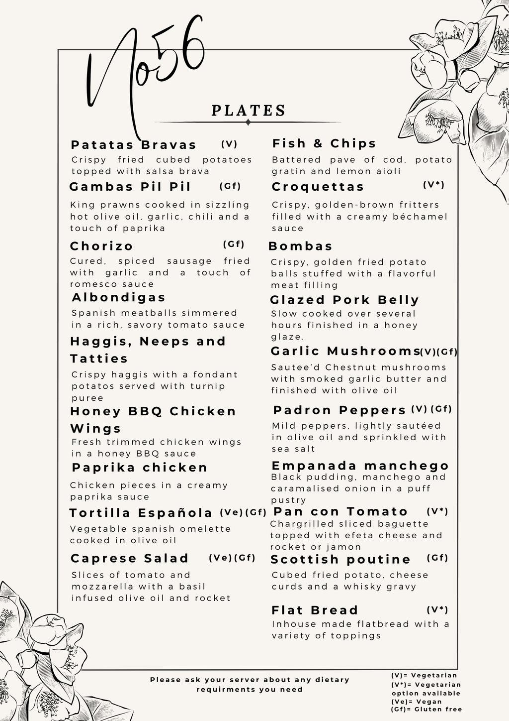 Sample Menu