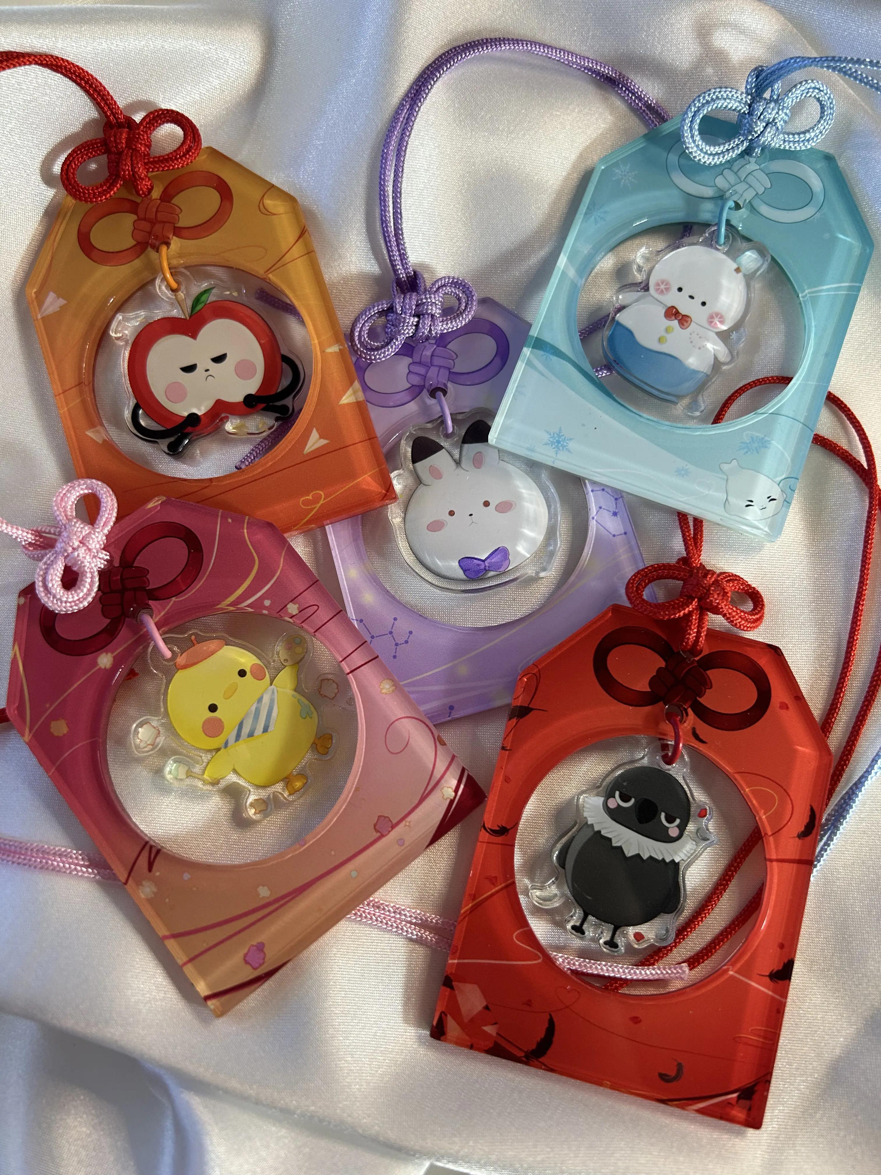 omamori love and deepspace acrylic lucky charm