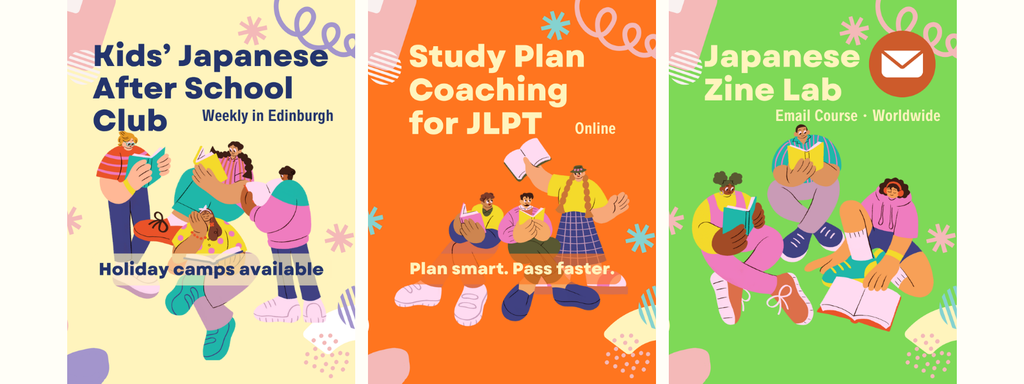 JLPT study coaching session planning a weekly timetable. Kids’ Japanese After-School Club and Holiday Camp in Edinburgh South (EH10).