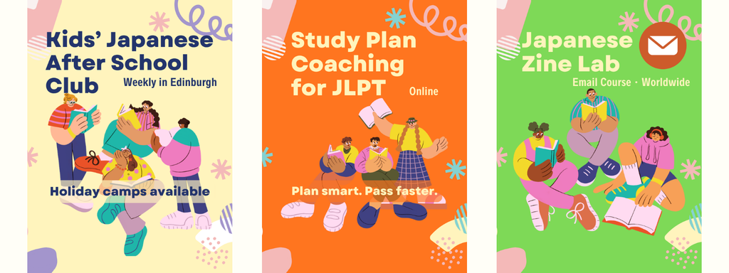 JLPT study coaching session planning a weekly timetable. Kids’ Japanese After-School Club and Holiday Camp in Edinburgh South (EH10).