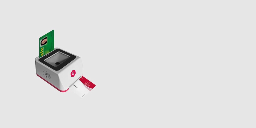 e-Lecteur intégral 4 en 1 compatible avec la majorité des logiciels du marché, 2 fentes pour cartes physiques, lecture des Qr Codes et NFC
