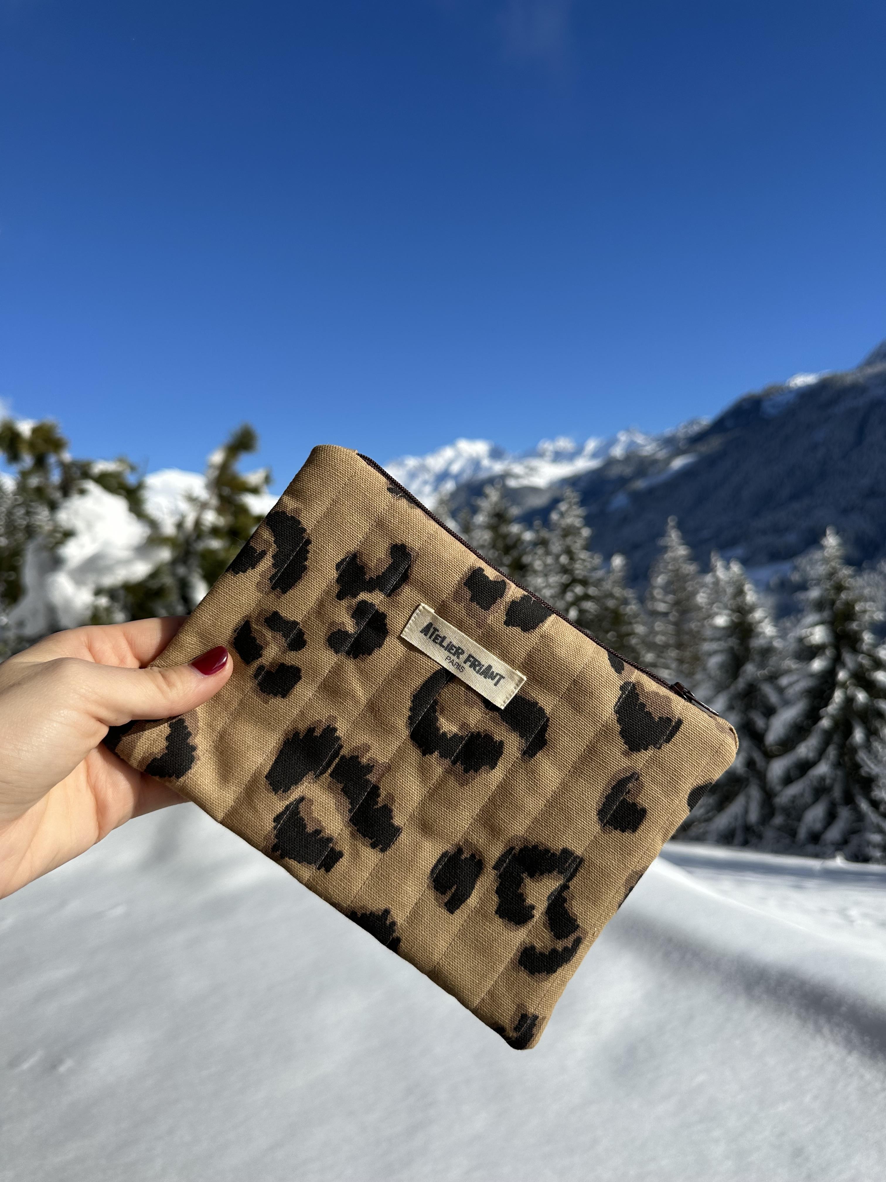 Pochette plate matelassée