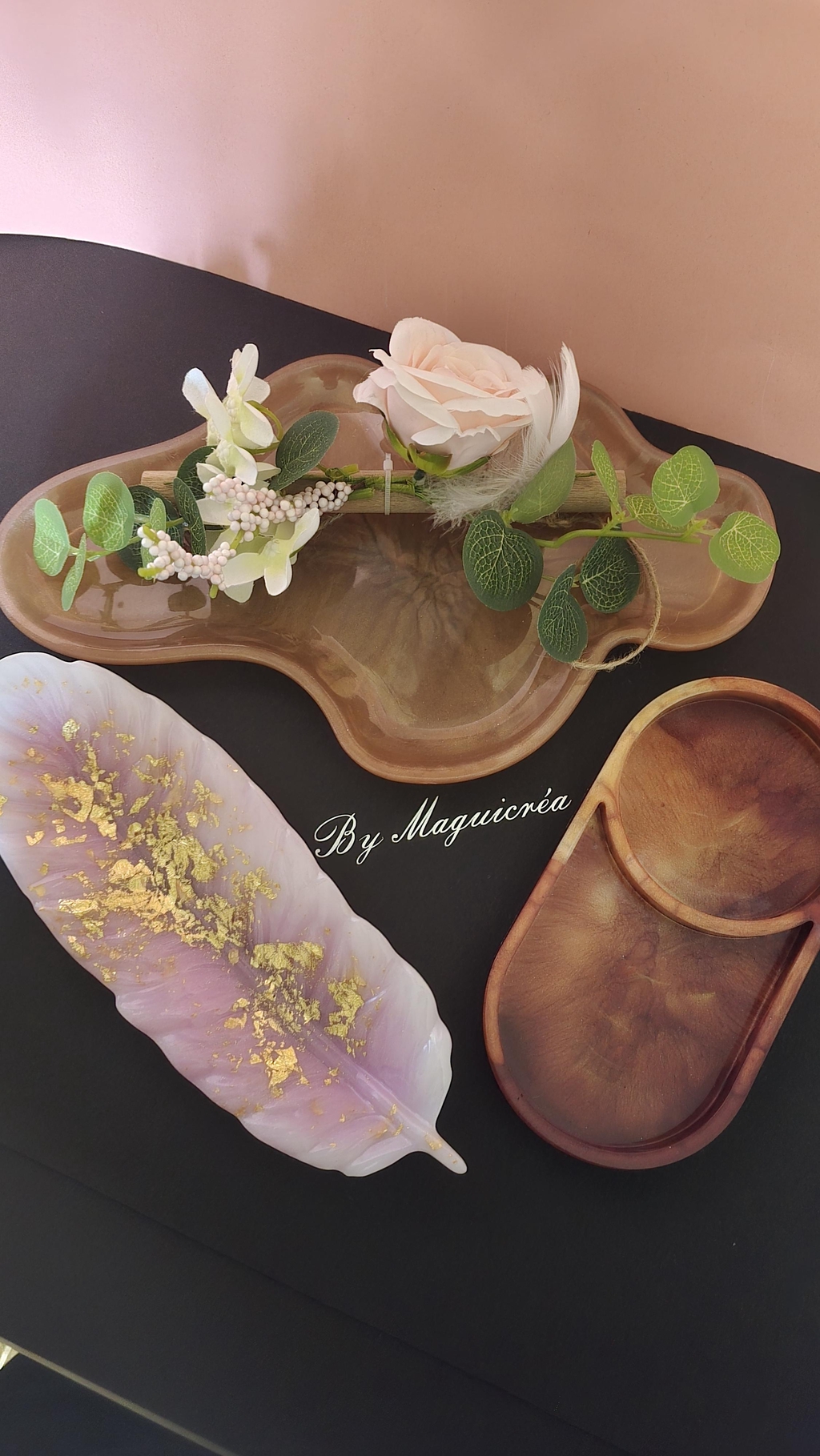 Vide poche en résine époxy