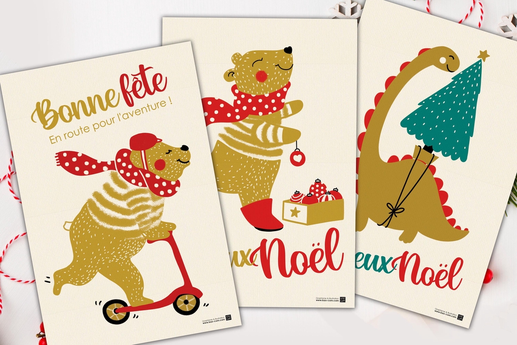 Carte de vœux, carte postale, calendrier...