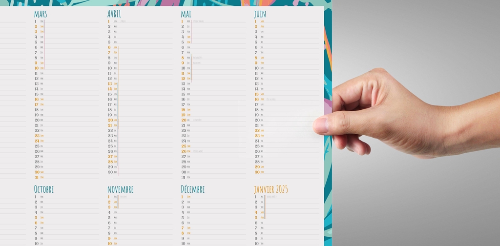 Calendrier grand format