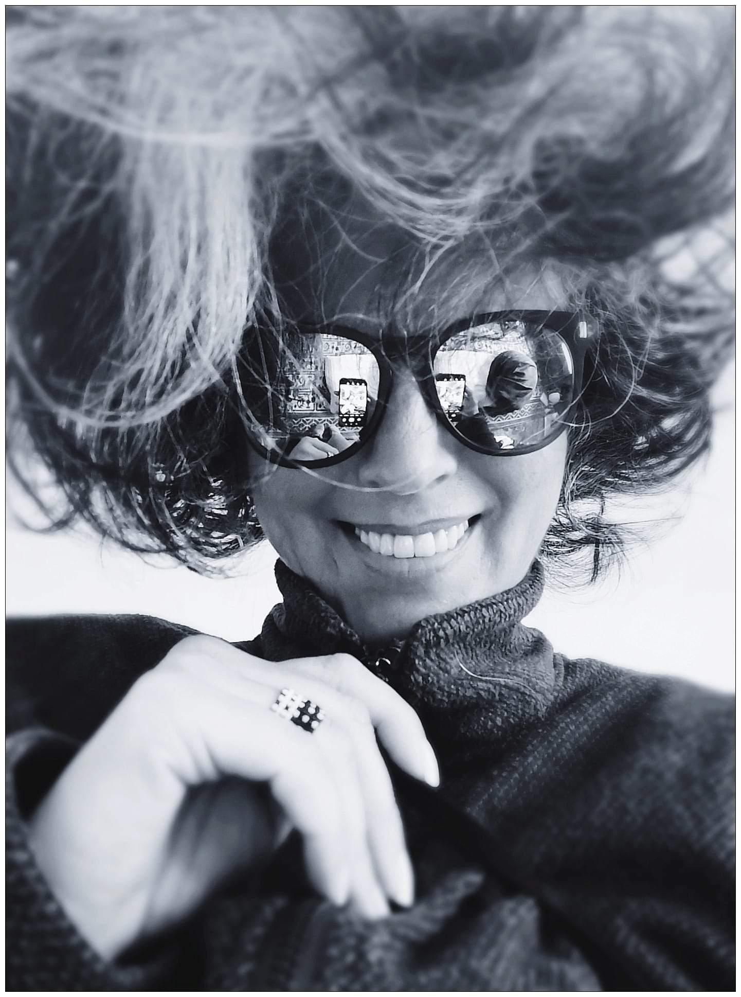 Portrait of visual artist Beti Bricelj, creator of Beti‑B‑rings.