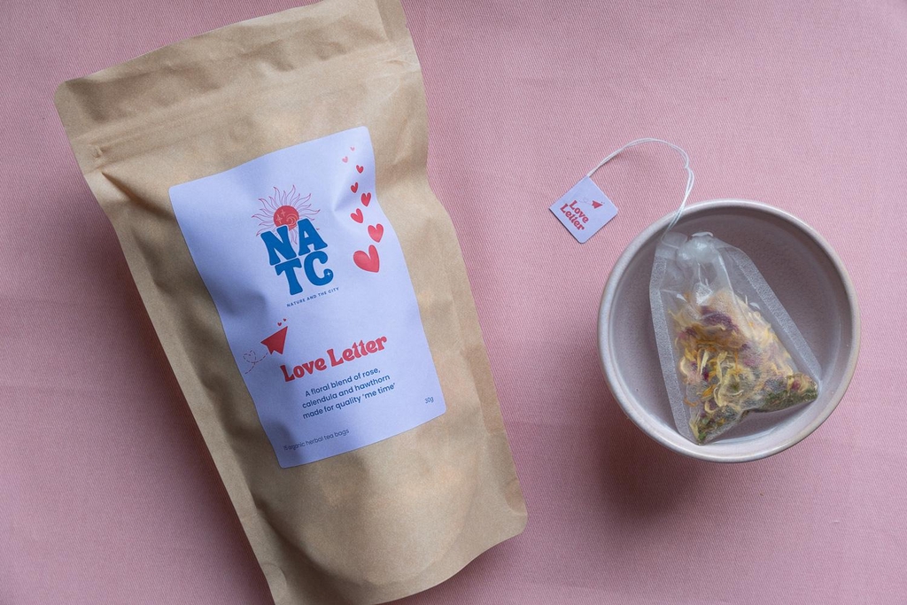 Organic herbal tea bags