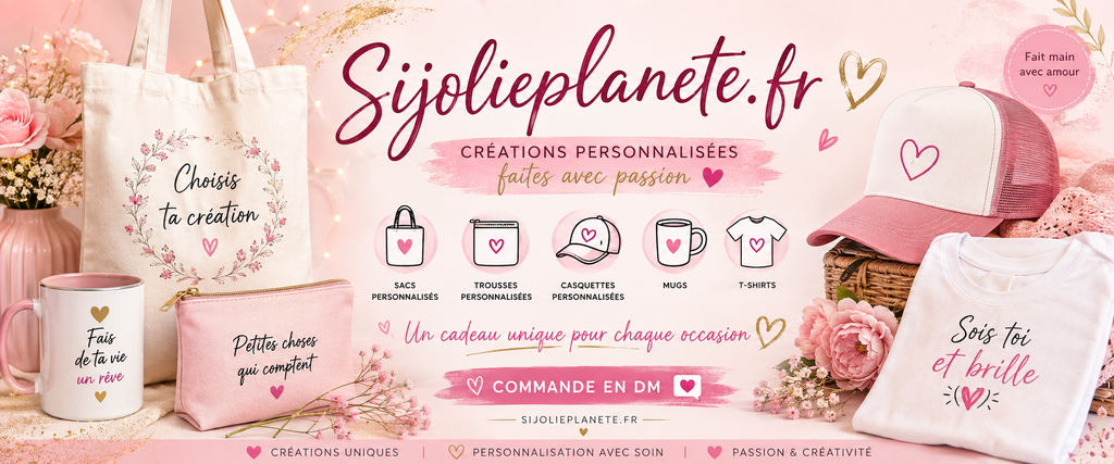✨ Cadeaux personnalisés uniques
🌿 Créés avec amour pour chaque occasion
🎁 Livraison rapide – Commande en quelques clics