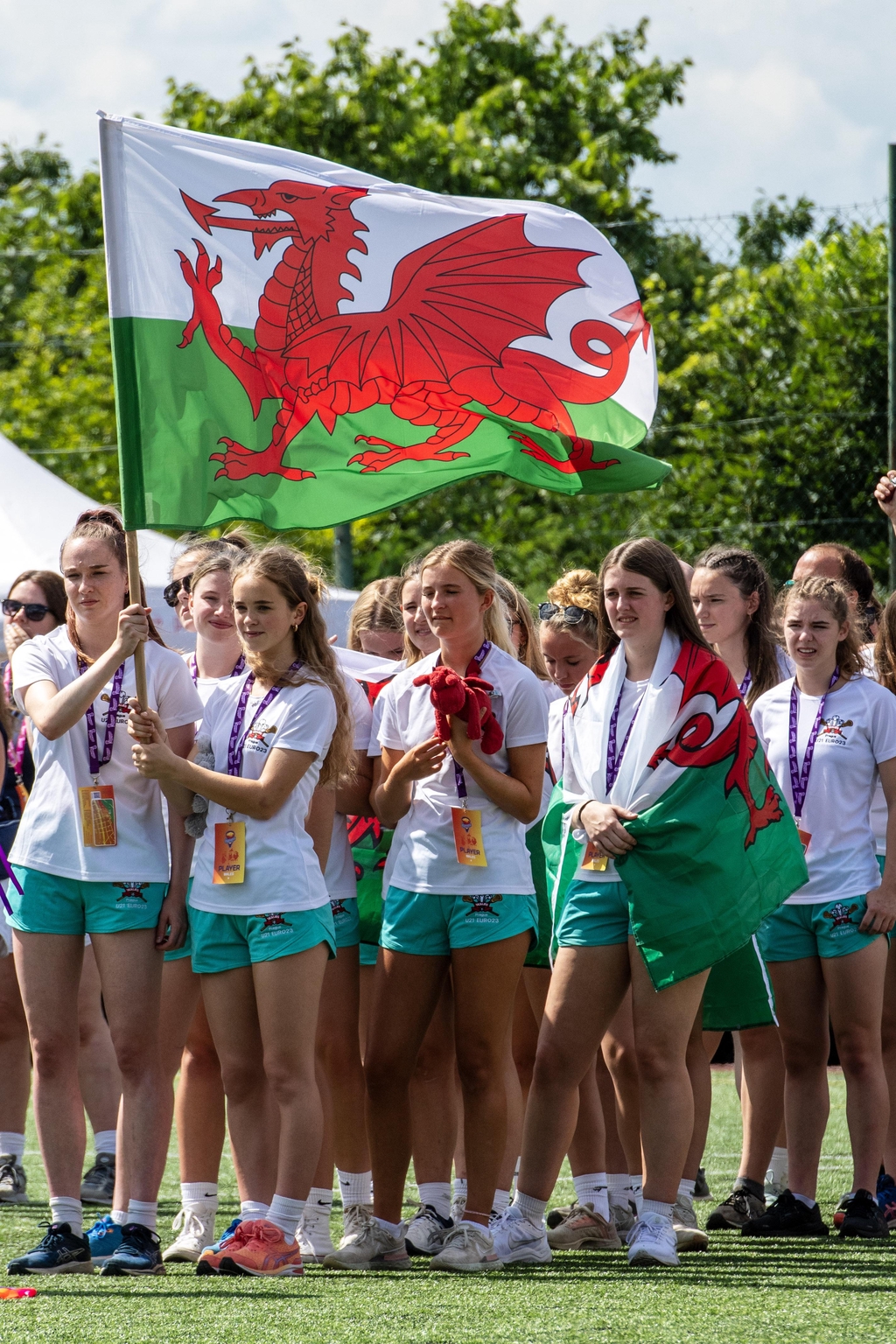 Wales U21 team at European Championships Prague 2023
