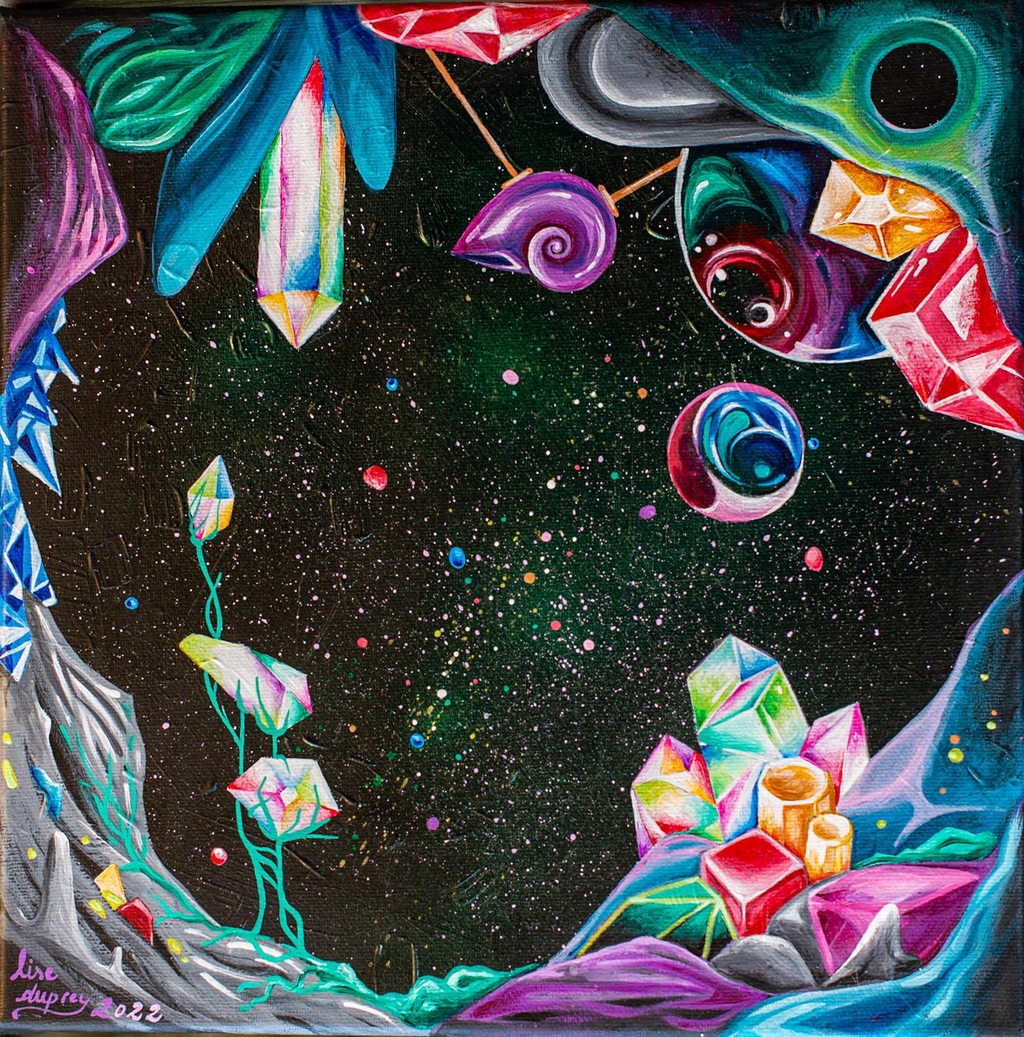 Galactique univers art peinture espace