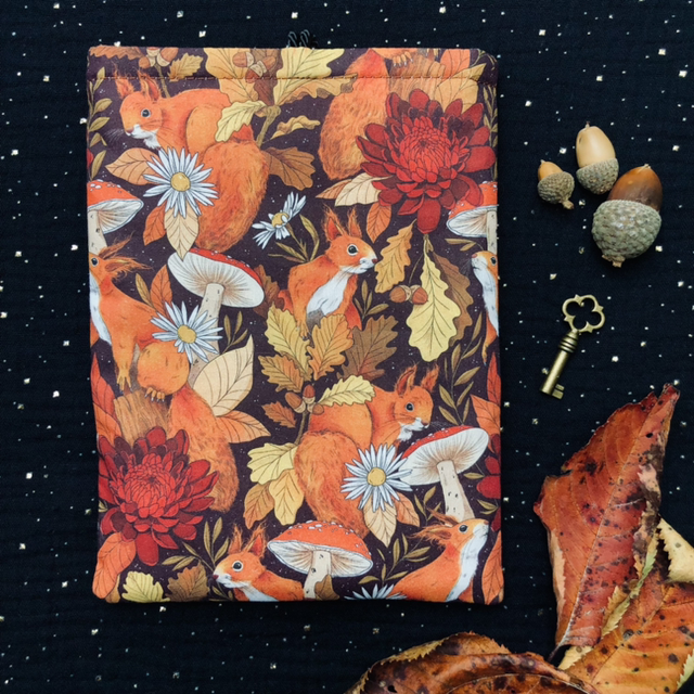 Pochette à livre écureuil