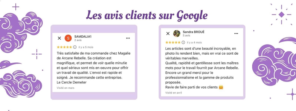 les avis clients sur google