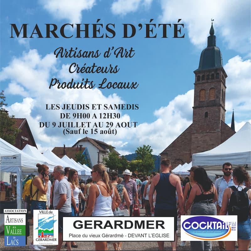 Marché des artisans été 2026 dans les vosges à Gérardmer