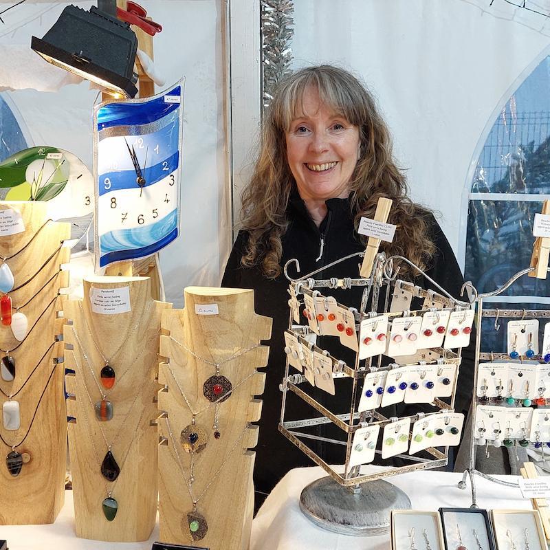 Isabelle Baudot, travail du verre, vitrail et fusing, vosges