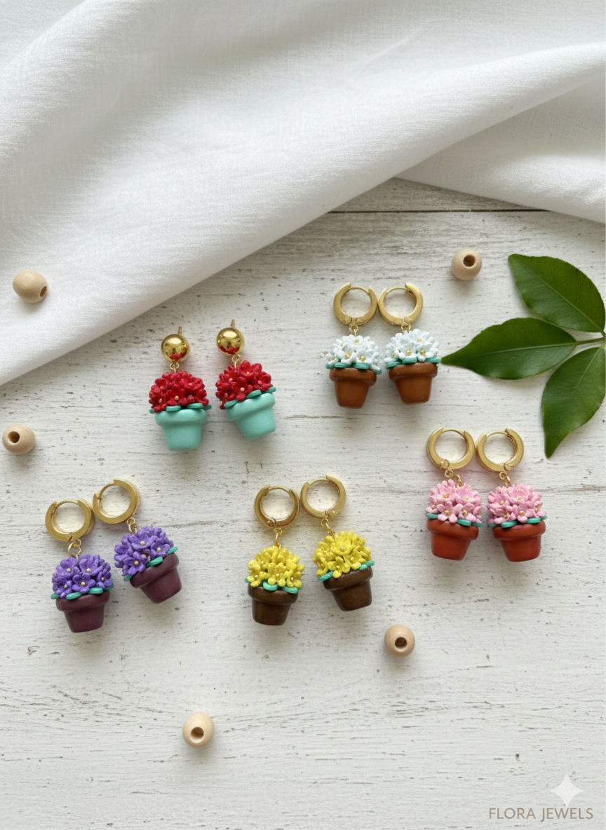 Profumi dell’Isola – Collezione di gioielli floreali artigianali in argilla polimerica