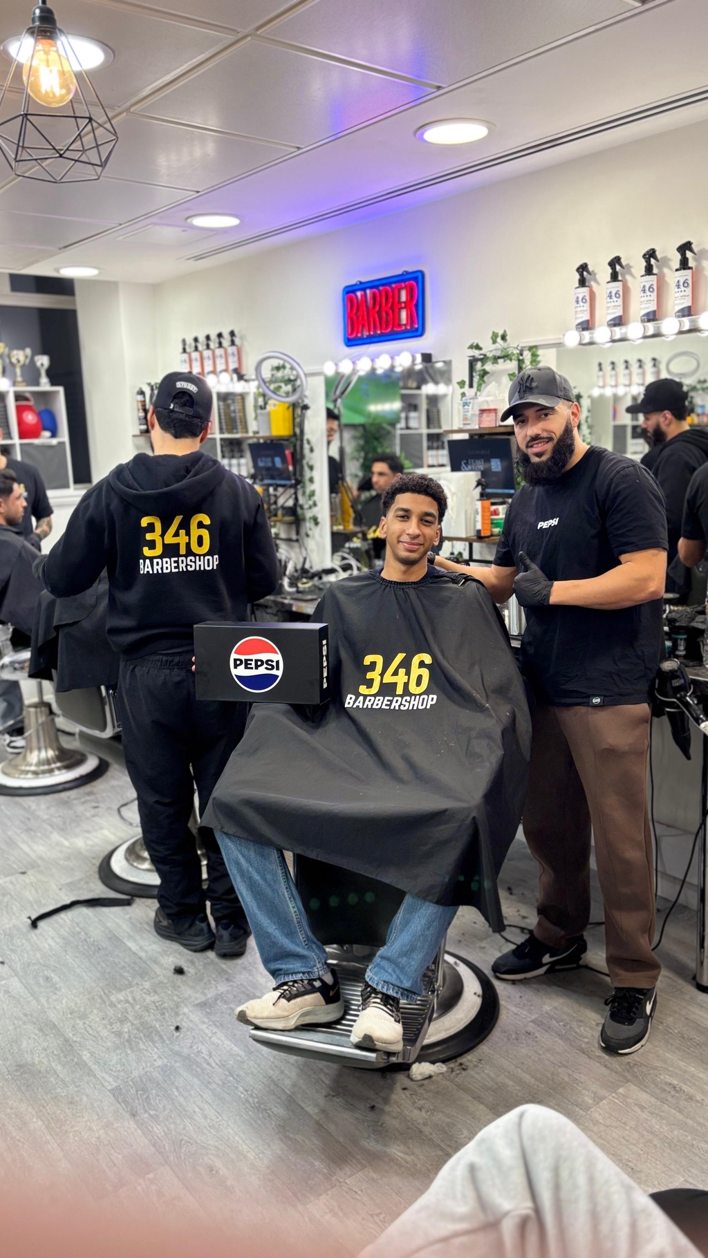 In 2025 was 346 barbershop sponsored by pepsi