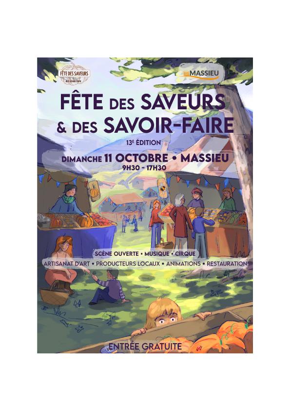 Fête des Saveurs et des Savoir-faire
13e édition – Dimanche 11 octobre 2026, de 9h30 à 17h30