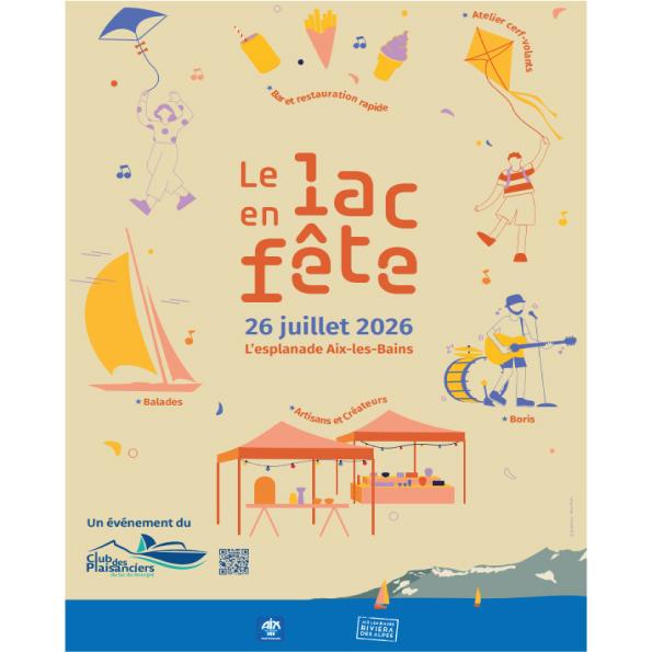 Le lac en fête
Le 26 juillet
Aix-les-Bains (73)
De 10h à 19h
L'esplanade