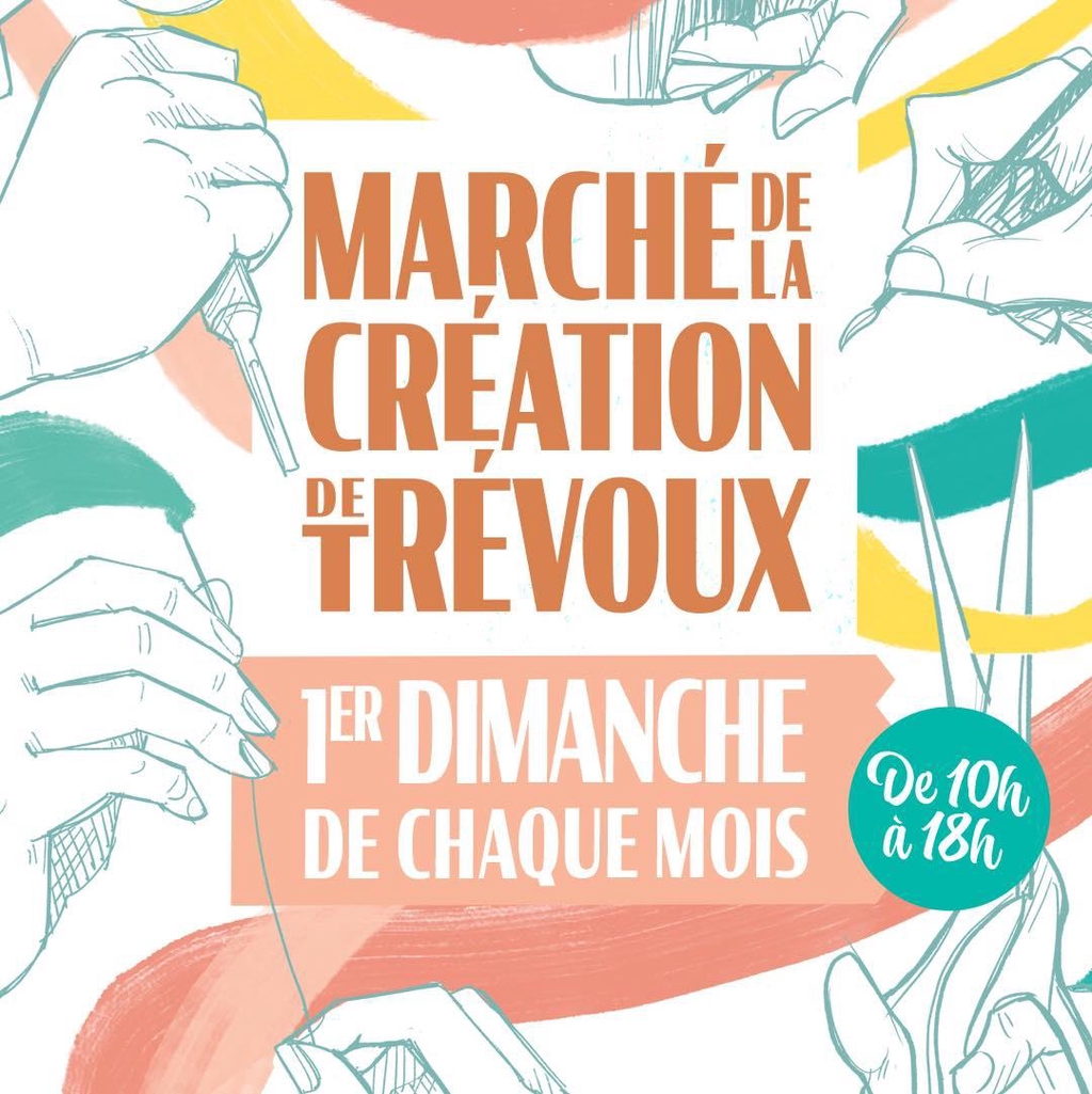 Le Marché de la création de Trévoux
Invité le 7 juin et 4 Octobre