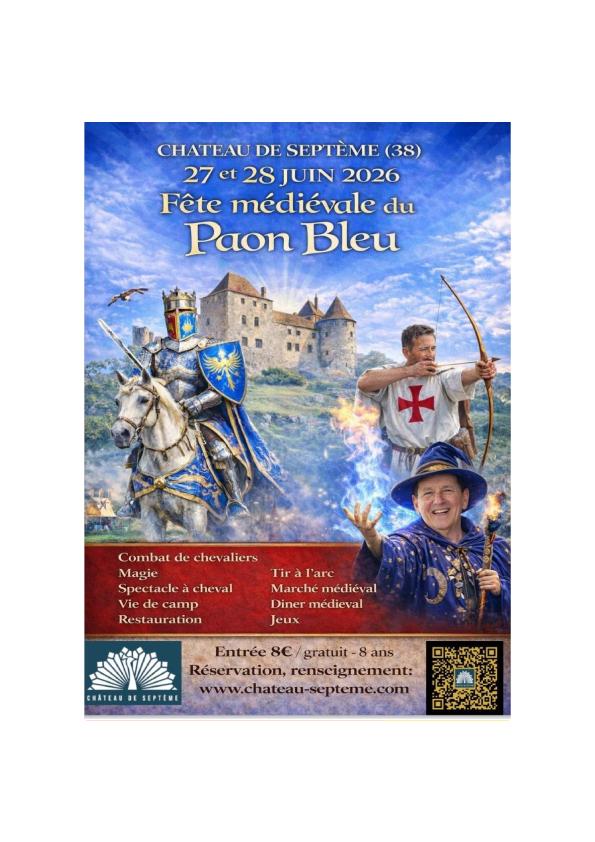 Samedi 27 et Dimanche 28 juin
Chateau de Septème (Isère)