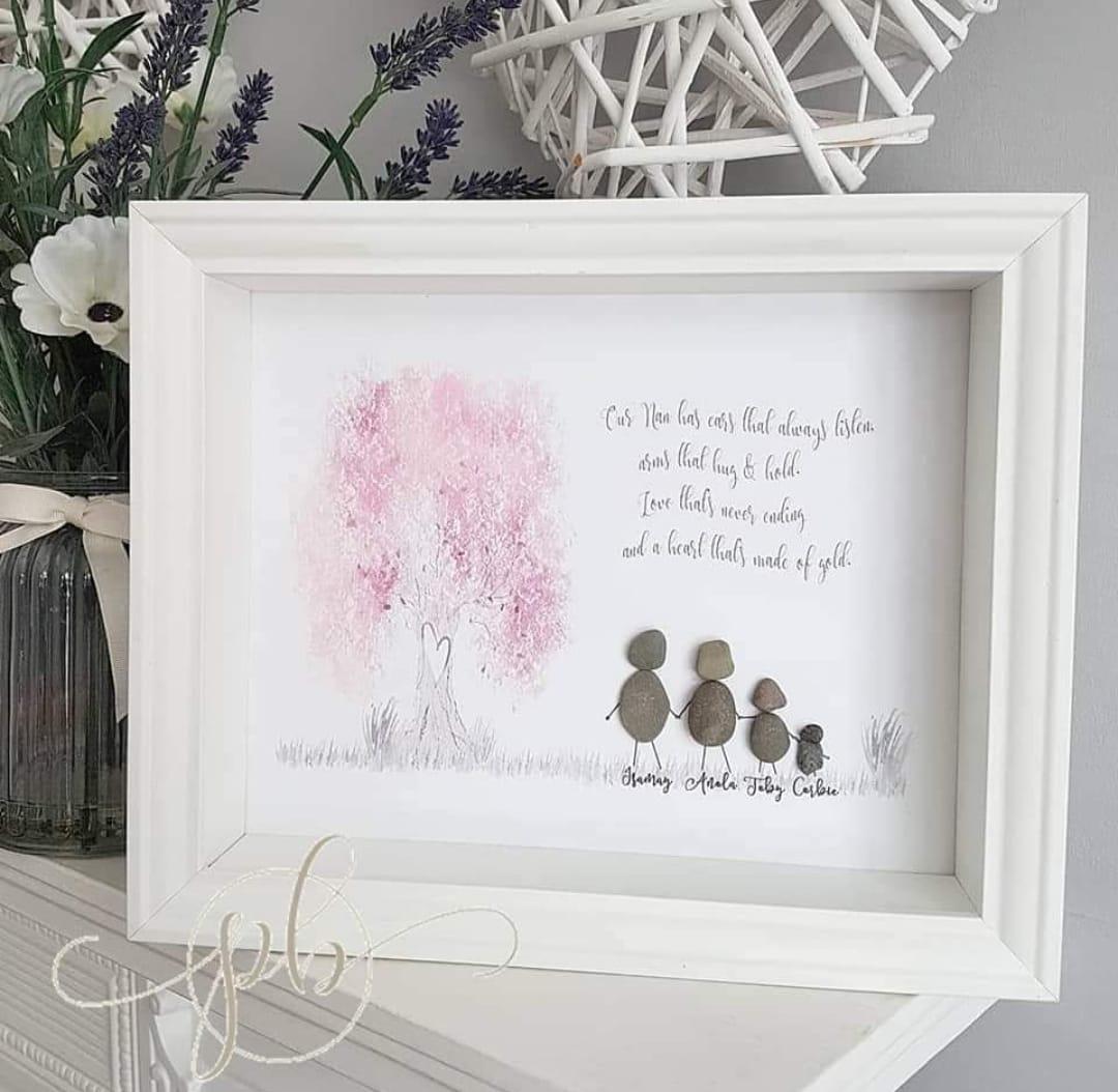Family pebble frames