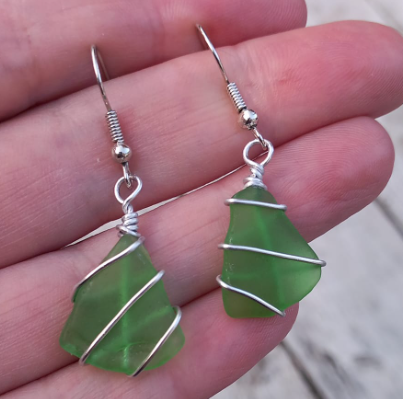 Sea glass jewellery