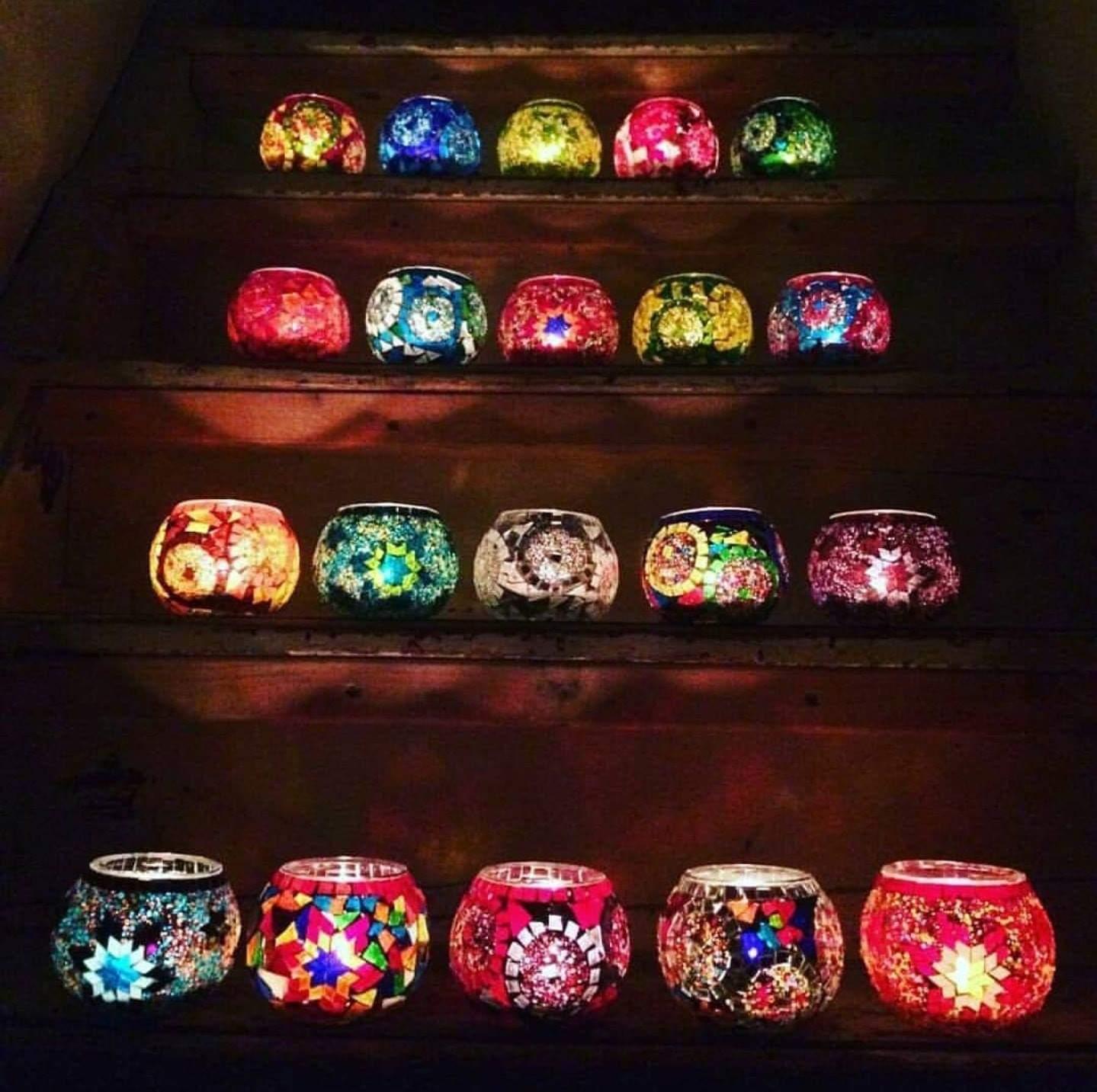 Mosaic Candle Holders
