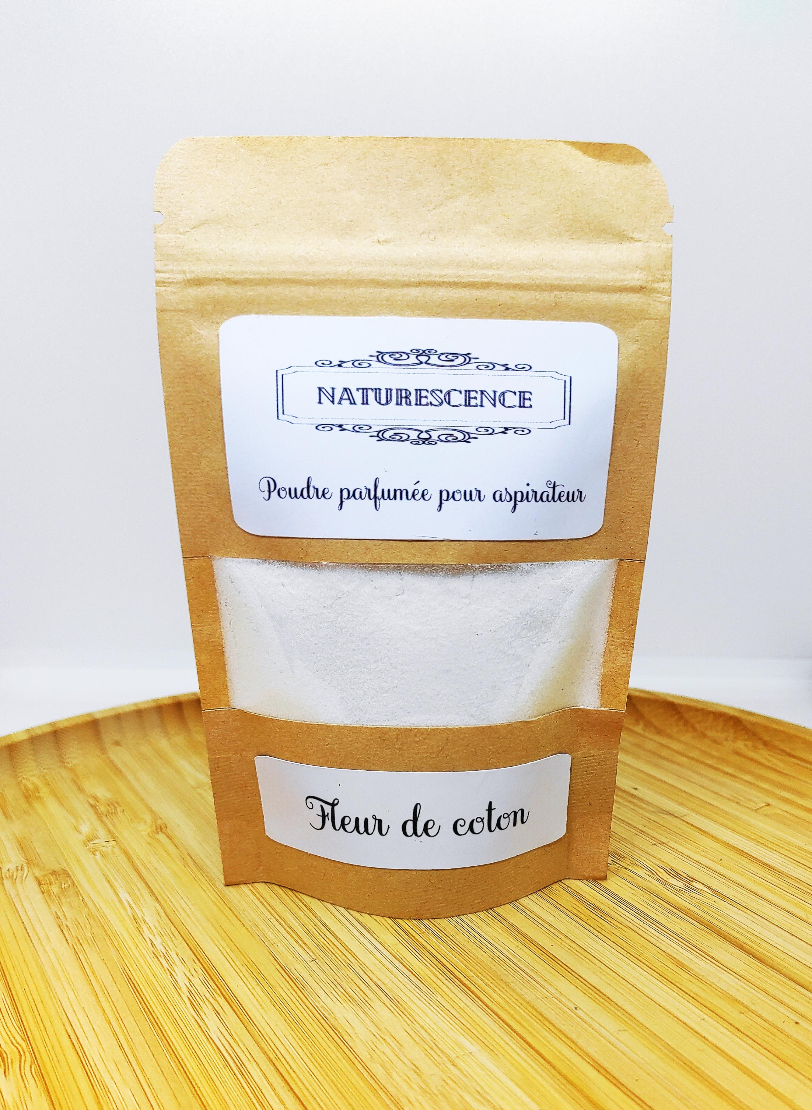 Poudre parfumée pour aspirateur